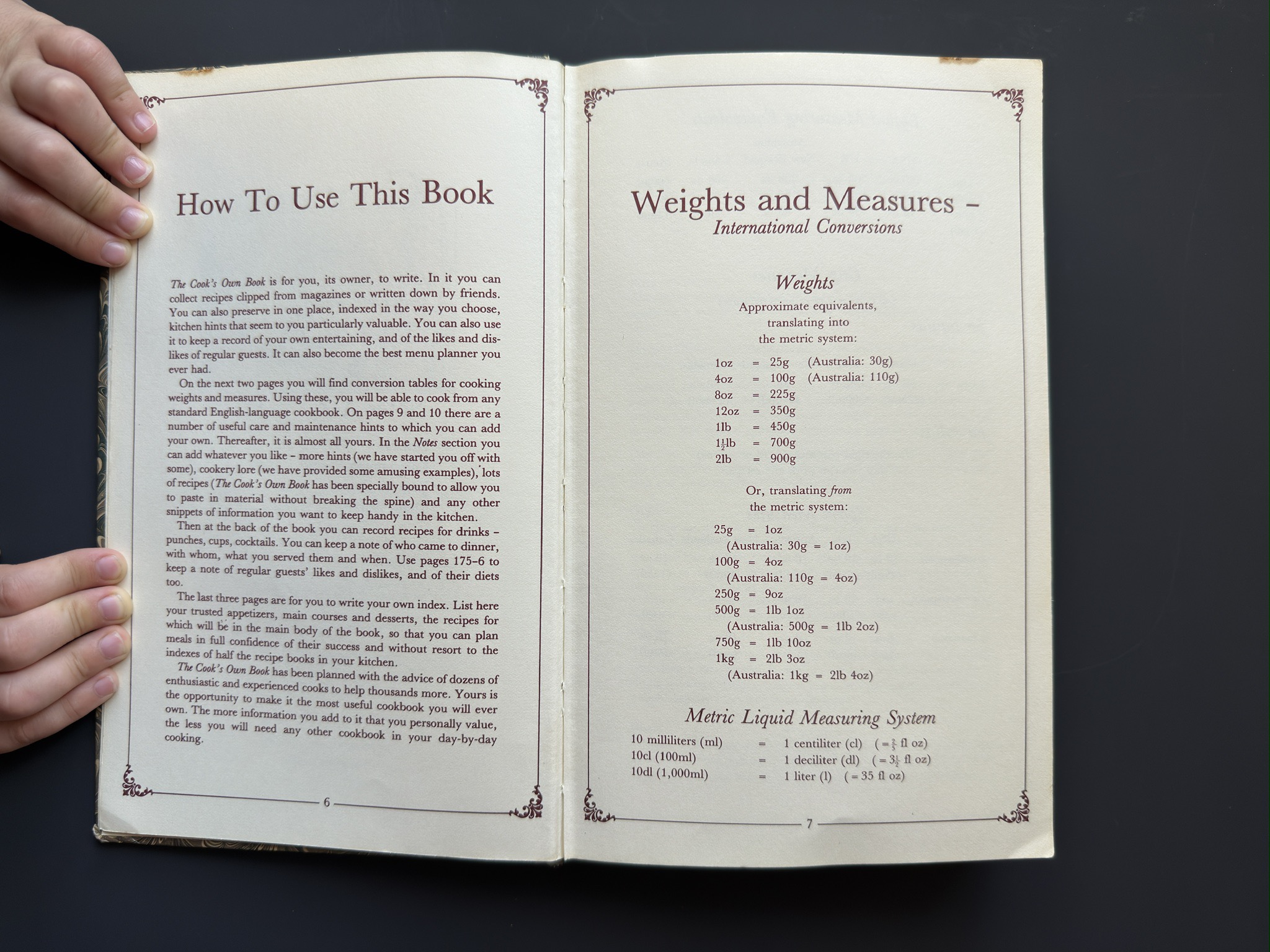 How to use this book · Weights and measures, pp. 6–7