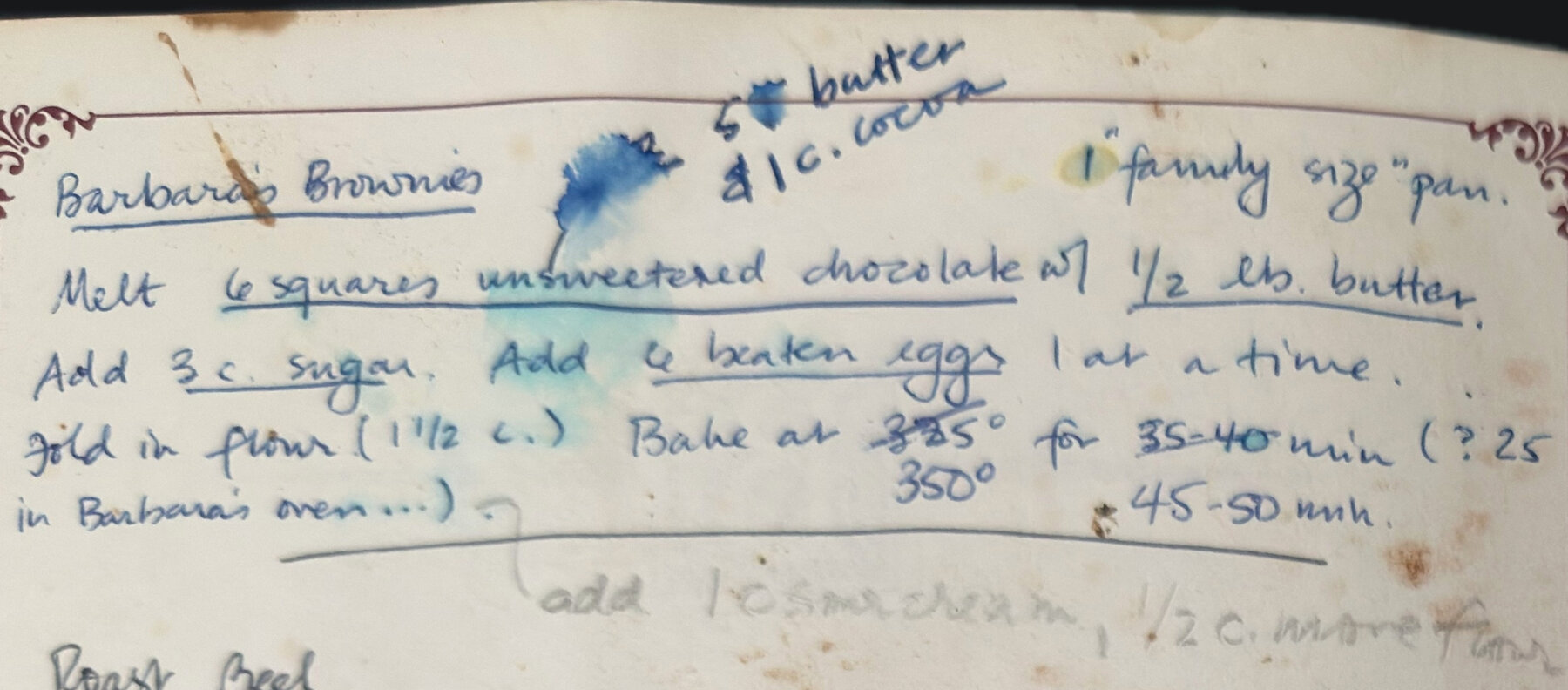 The original: Barbara's Brownies