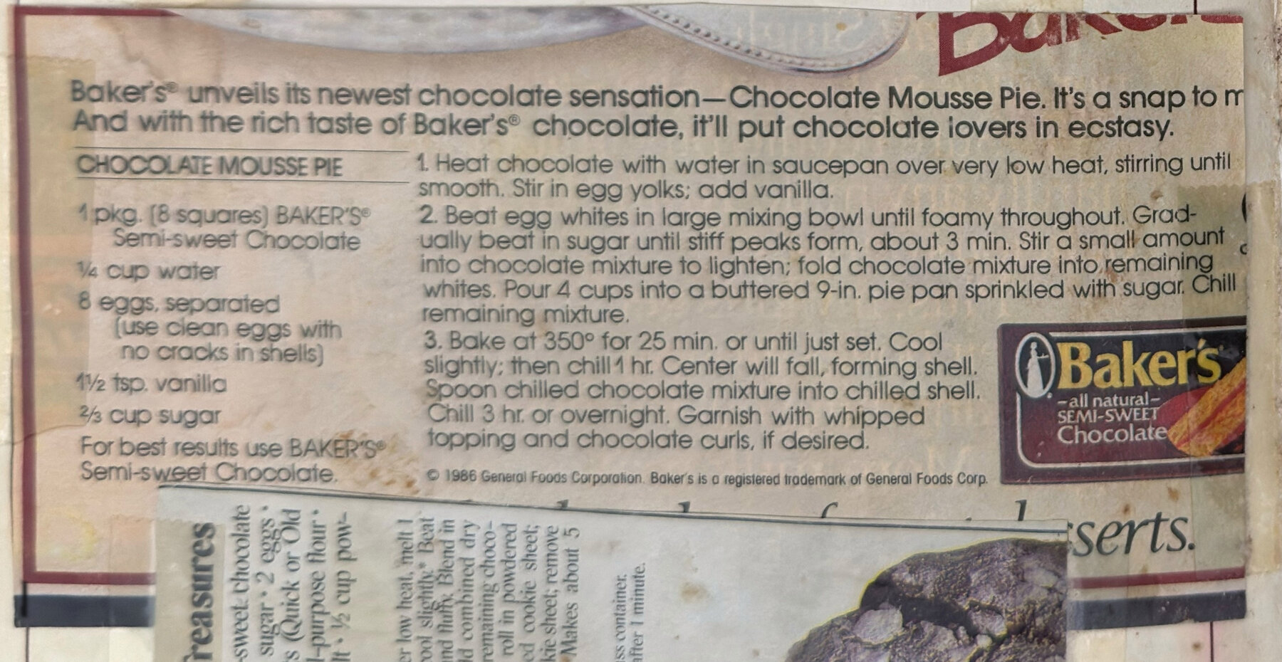 The original: Chocolate Mousse Pie