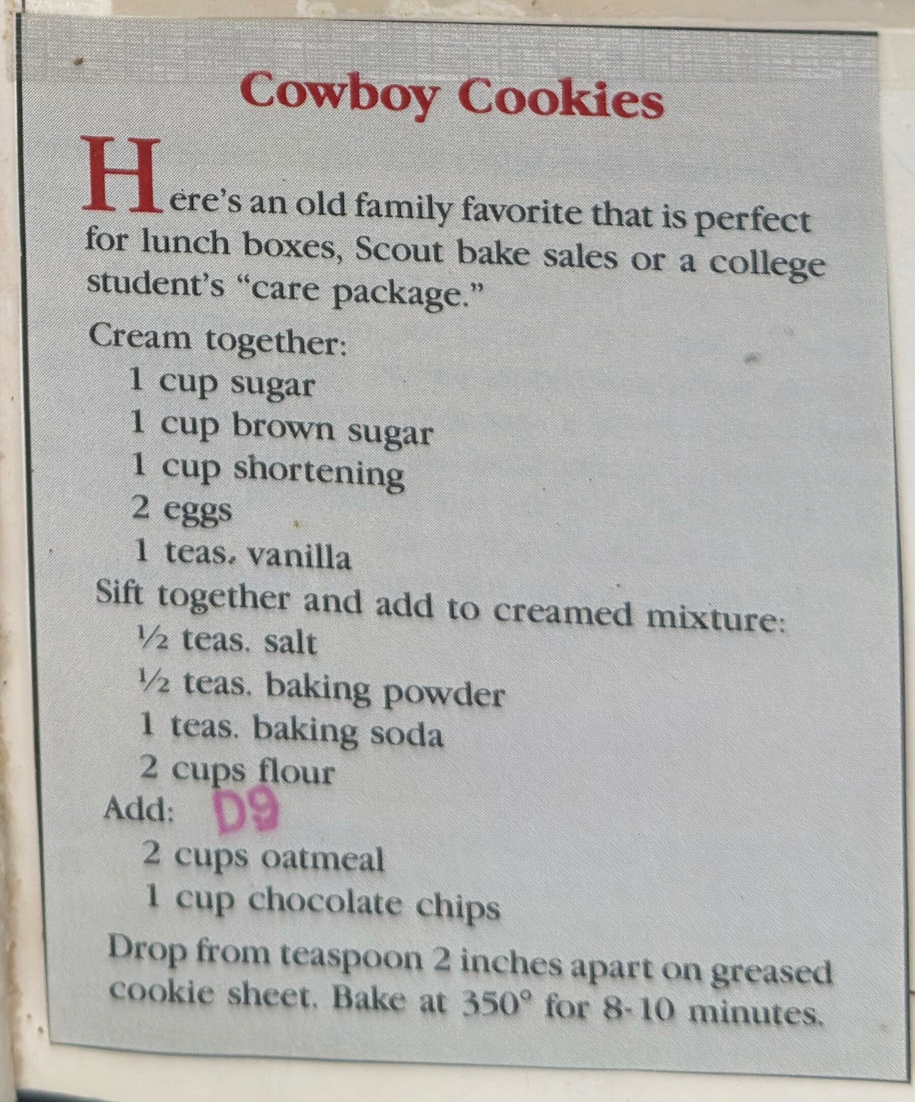 The original: Cowboy Cookies