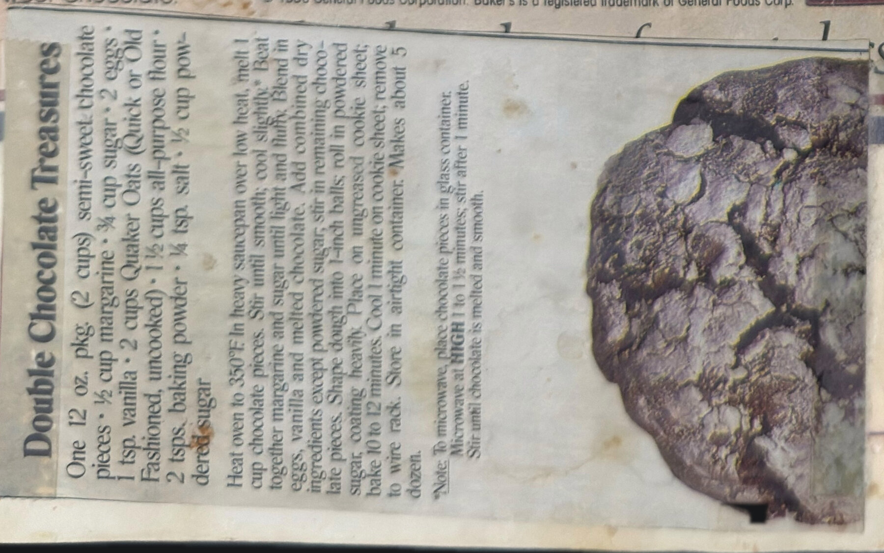The original: Double Chocolate Treasures
