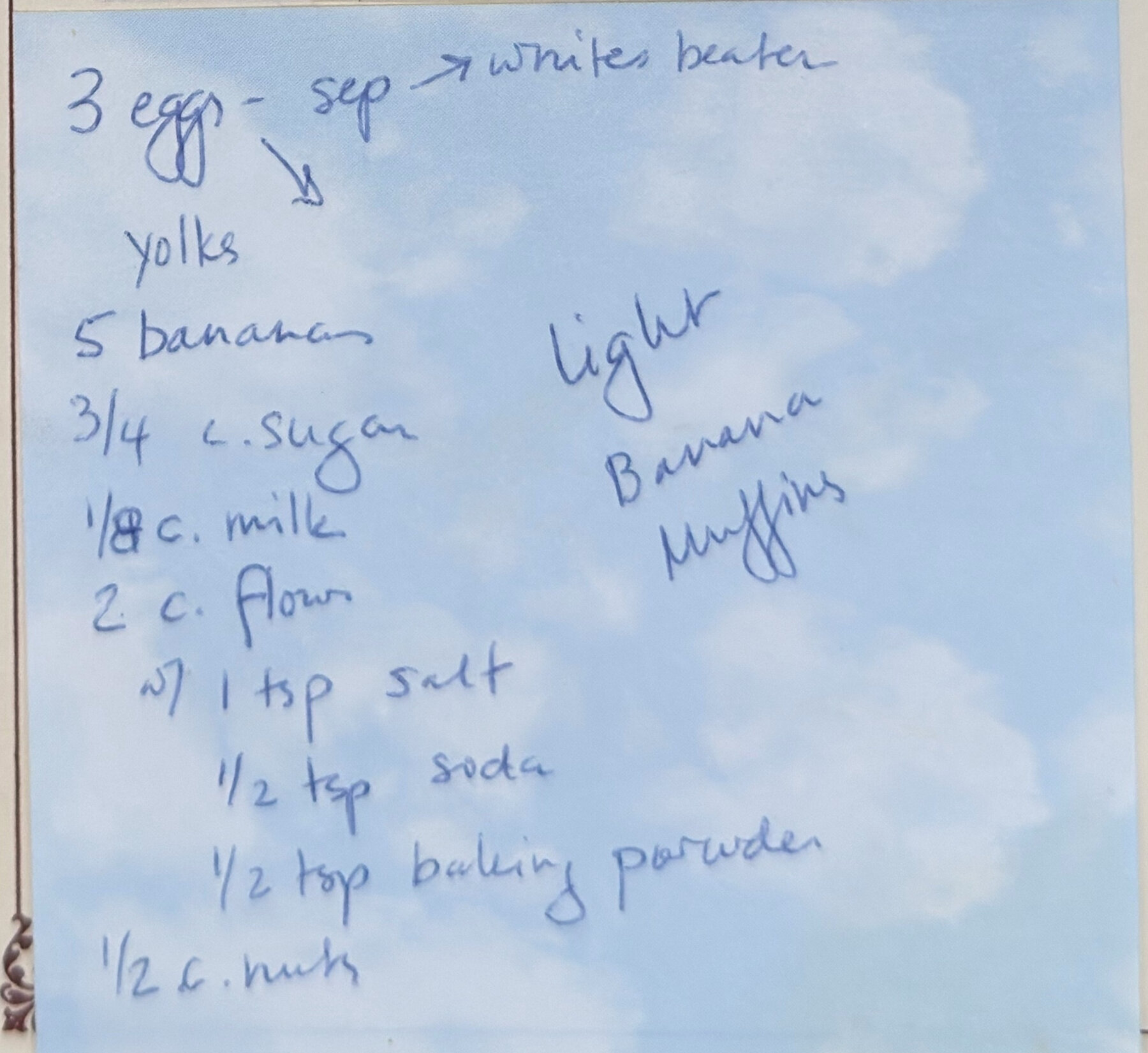 The original: Light Banana Muffins