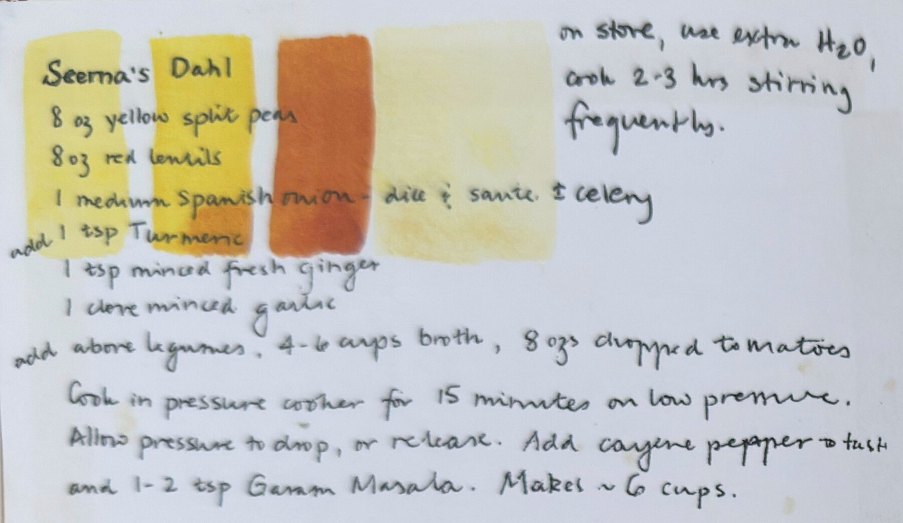 The original: Seema's Dahl