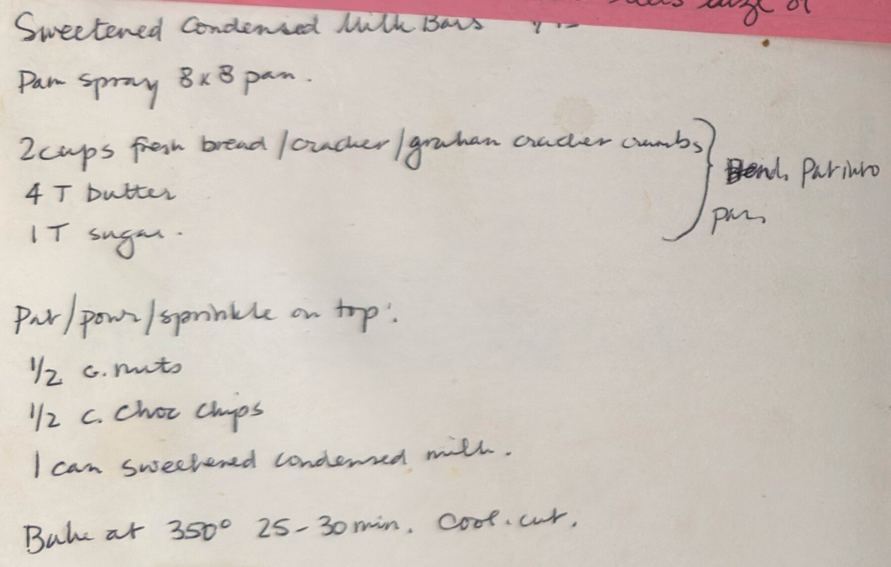 The original: Sweetened Condensed Milk Bars
