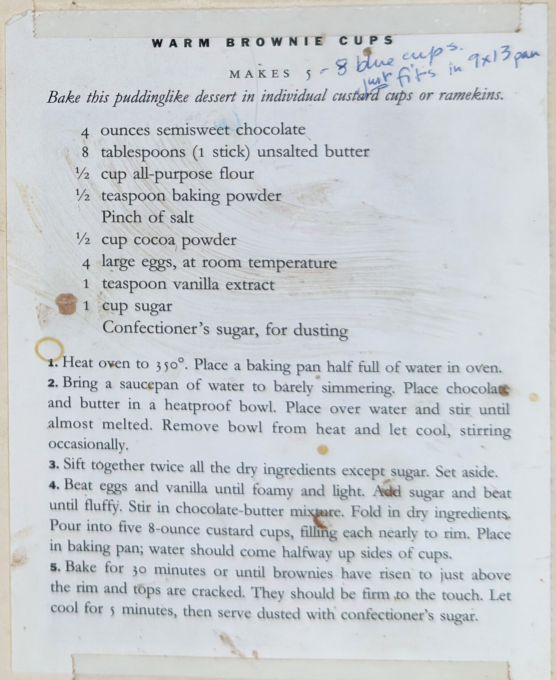 The original: Warm Brownie Cups