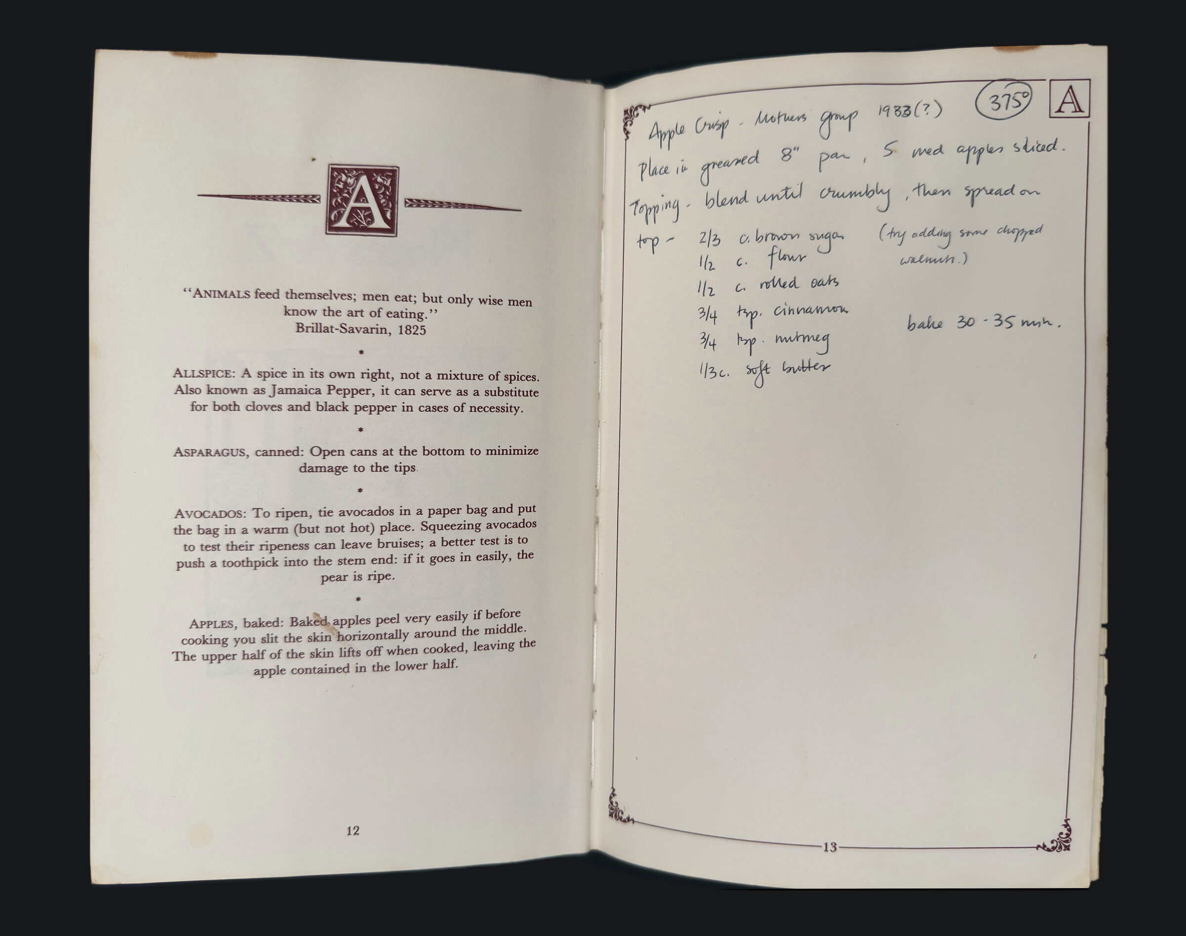 pp. 12–13: Apple Crisp